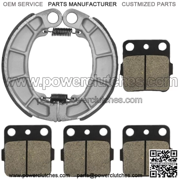 Front Brake Pads & Rear Shoes for Honda TRX420FPM TRX420TE TRX420TM 2007-2018