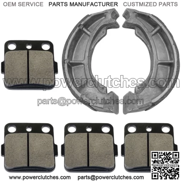 Front Brake Pads & Rear Shoes for Honda TRX420FPM TRX420TE TRX420TM 2007-2018 - Image 4