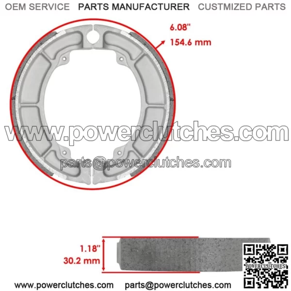 for Kawasaki KZ440 LTD Belt LTD Sport Belt 1982-83 Front Brake Pads & Rear Shoes - Image 2