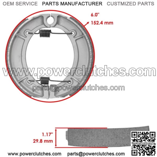 for Yamaha XS400 Maxim 400 1982 1983 Front Brake Pads & Rear Brake Shoes - Image 2