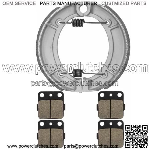 for Yamaha Grizzly YFM600 YFM600F HD 2000-2001 Front Rear Brake Pads Shoes