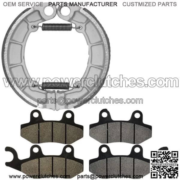 Front & Rear Brake Pads Shoes for Kawasaki KLF300 Bayou 300 4X4 1995-2004