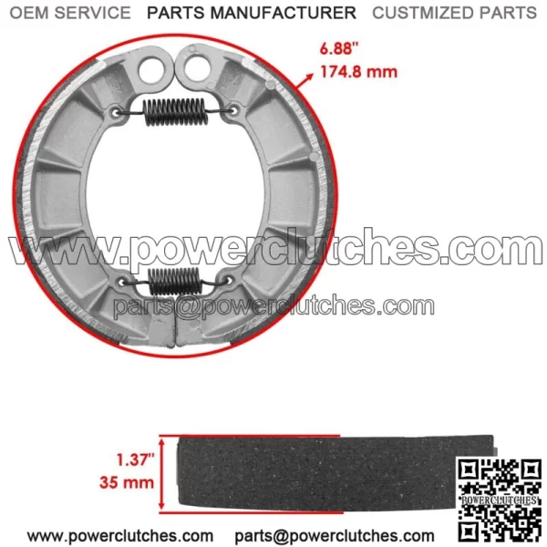 Front Pads Rear Brake Shoes for Honda TRX500F Fourtrax Foreman Es 2012 2013 - Image 2