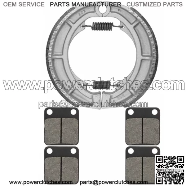 for Suzuki LTF400F LT-F400F Eiger 4WD 2002-2005 Front & Rear Brake Pads Shoes