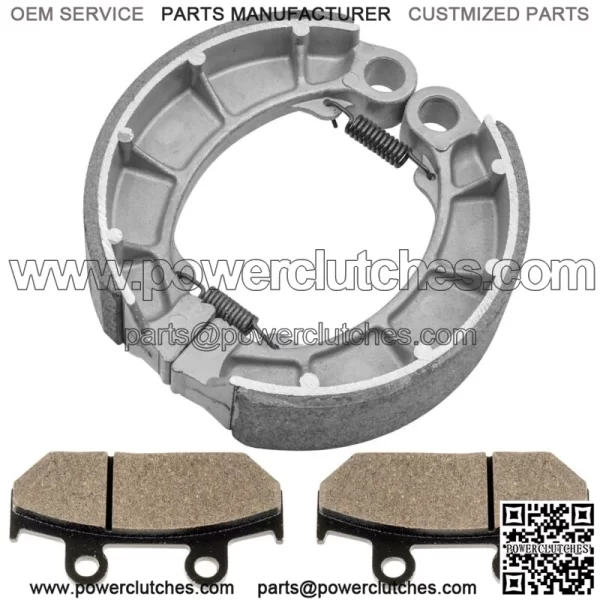 Front Brake Pads & Rear Brake Shoes for Honda VT600C Shadow 600 VLX 1988-1992 - Image 4