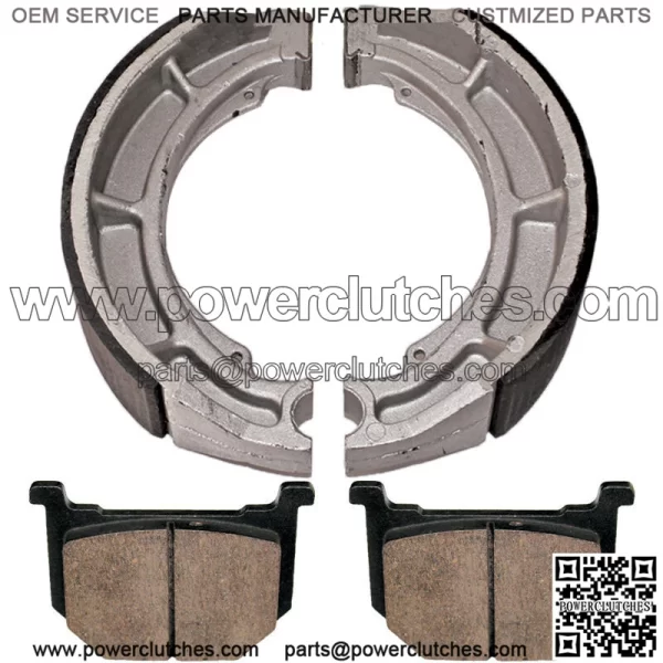 for Suzuki GS750T GS750Tz GS750Td 1982 1983 Front Brake Pads & Rear Brake Shoes