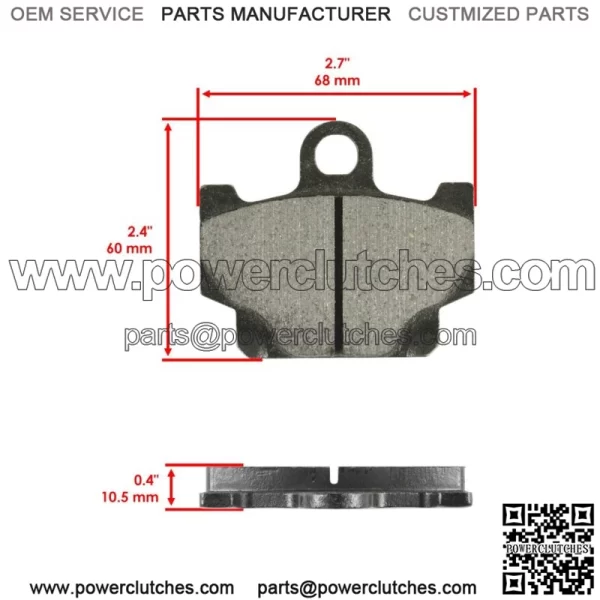 for Yamaha XS400R Seca 400R 1982 1983 Front Brake Pads & Rear Brake Shoes - Image 3