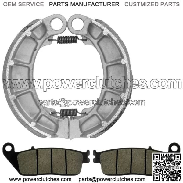 Front Brake Pads & Rear Brake Shoes for Honda VT600 Shadow 600 1993-2000