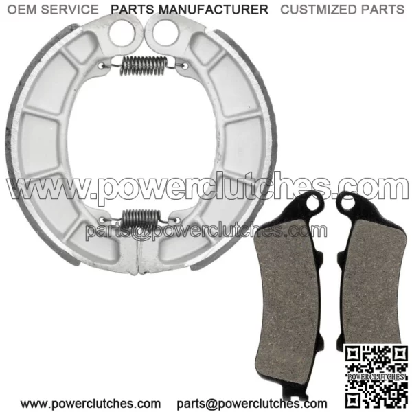 Front Brake Pads & Rear Brake Shoes for Honda Vt250C V-Twin Magna 250 1999-2007