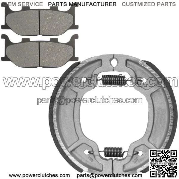 Front Brake Pads & Rear Brake Shoes for Yamaha XVS250 Drag Star Ds250 2000-2005