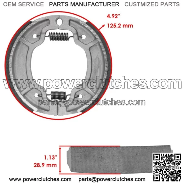 Front Brake Pads & Rear Brake Shoes for Yamaha XVS250 Drag Star Ds250 2000-2005 - Image 2