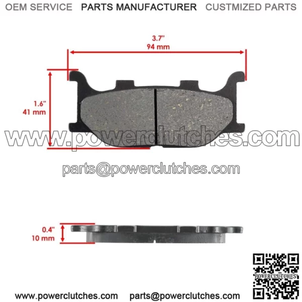 Front Brake Pads & Rear Brake Shoes for Yamaha XVS250 Drag Star Ds250 2000-2005 - Image 3