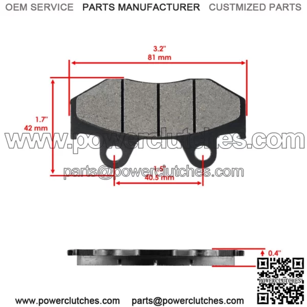 Front & Rear Brake Pads Shoes for Honda Spacy 100 Scr100Wh 02 03 04 05 06 07 - Image 3