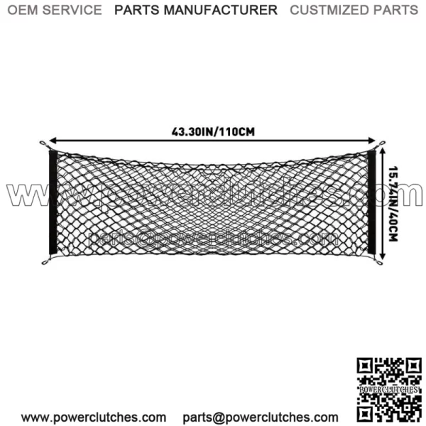 Trunk Net 110*40cm Nylon Net for Ford F150 Silverado GMC Sierra Dodge RAM