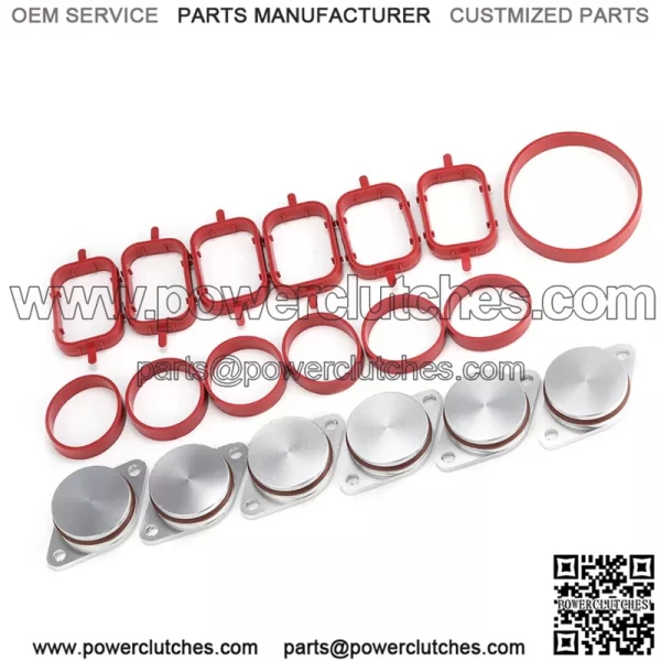 BMW Diesel Engine Vortex Swirl Flap Repair Kit 33MM 6PCS with Leather Ring #Silver - Image 2