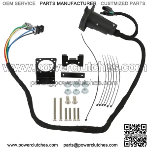 Way Flat and 7 Way RV Trailer Wiring Harness for 05-22 Frontier/05-15 Xterra