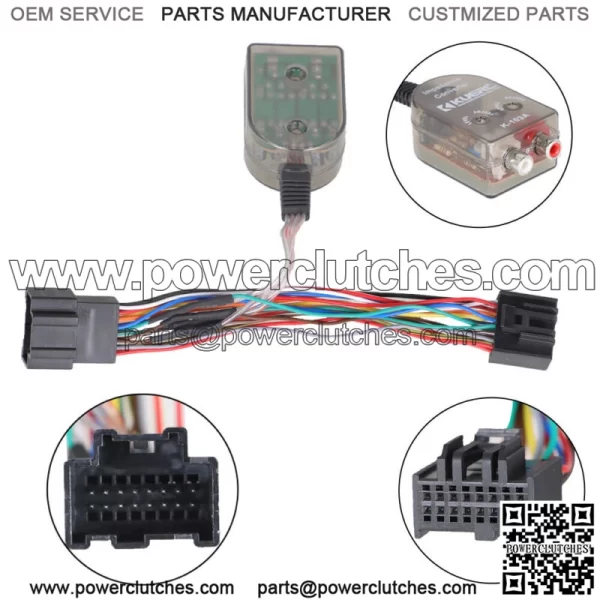 Radio Add Subwoofer Amplifier Plug & Play Wiring for Hummer Pontiac 2008-2009 - Image 2
