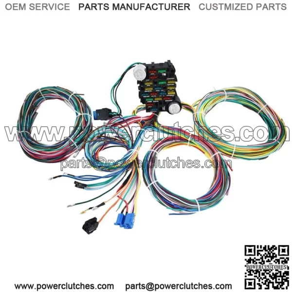 NEW 21Circuit Wiring Harness Universal X-long Wires For Chevy Ford Hotrods - Image 2