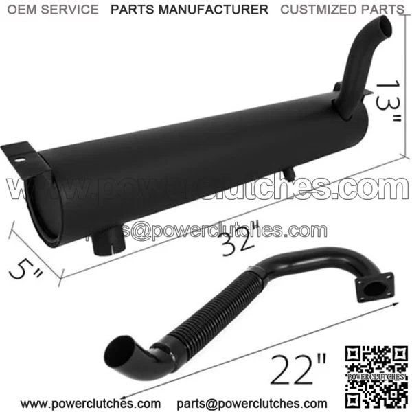 6701151 Muffler and Pipe Fits Bobcat 751 753 763 773 763, 753, 751