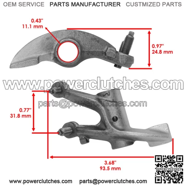 14441-HC0-000 Exhaust Valve Rocker Arm For Honda Sportrax 300 TRX300EX 1987-1992 - Image 2