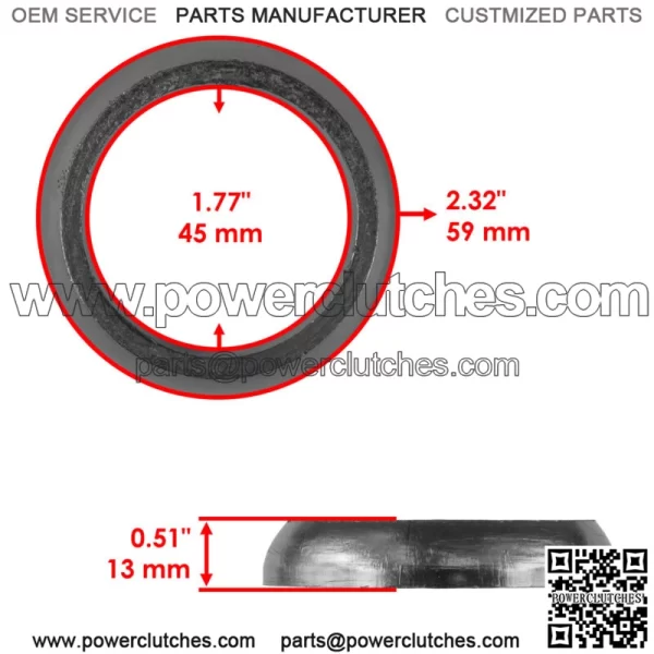 Exhaust Gasket Seal For Polaris Sportsman 800 EFI 2010 2012 2013 (For: Polaris Sportsman 800) - Image 2