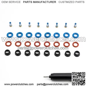 V8 Fuel Injector Repair Seal Kit for Chevy Silverado GMC Sierra 1500 2500 3500 (For: More Than One Vehicle)