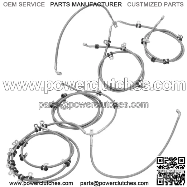 Front and Rear Brake Hose for Can Am Maverick Turbo Maverick Max Turbo 19-21 - Image 4