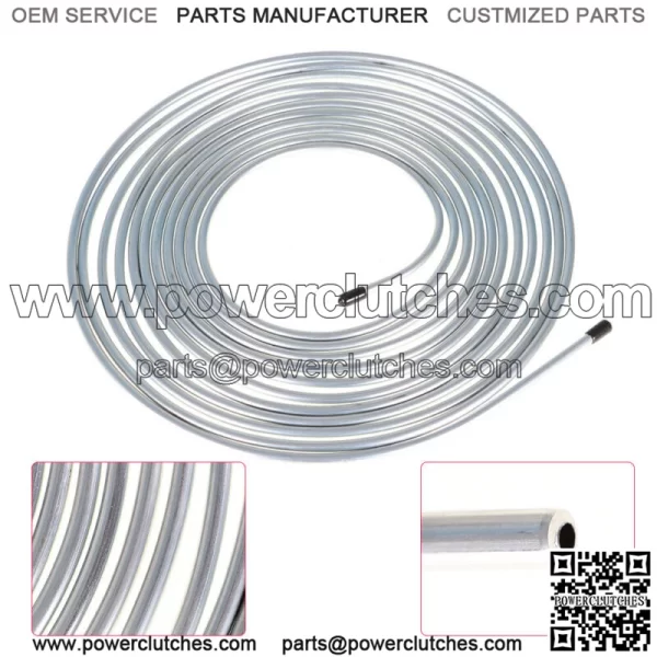 Zinc-Coated Steel Brake Line Tubing Kit 25 Ft. of 1/4 OD Direct Replacement