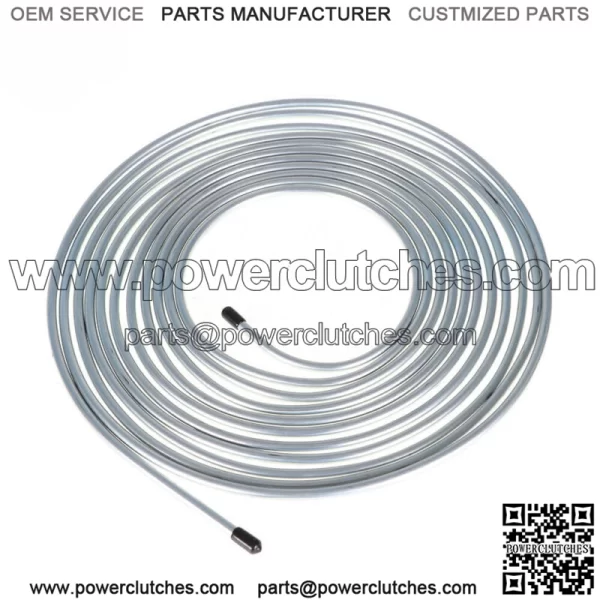 Zinc-Coated Steel Brake Line Tubing Kit 25 Ft. of 1/4 OD Direct Replacement - Image 3
