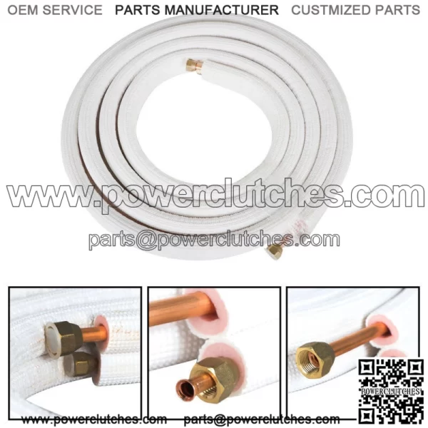 16 Feet 1/4" - 3/8" Dia Install Kit Fits For Mini Split Heat Pump Systems - Image 2
