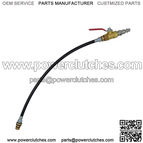 Engine cylinder leak test tube