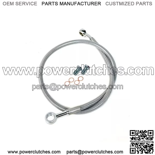 Streamline Steel Braided Rear Brake Line Stock Length Clear TRX250R TRX 250R