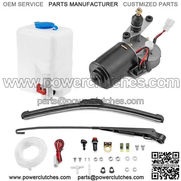 UTV 12V Windshield Wiper Motor Kit Washer Fluid Reservoir For Can Am Maverick X3 (For: More Than One Vehicle)