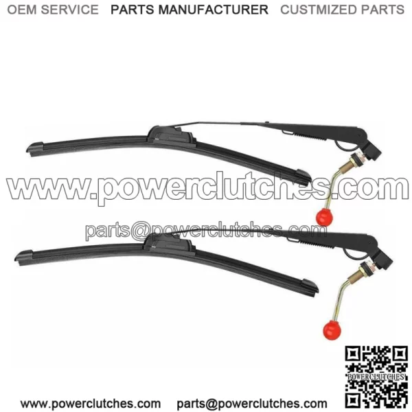 pcs Manual Windshield Wiper Blade Universal For Polaris RZR XP Can Am (For: More Than One Vehicle)