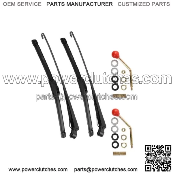 UTV Manual Windshield Wiper Kit for Honda Kawasaki Teryx Polaris (For: More than one vehicle)