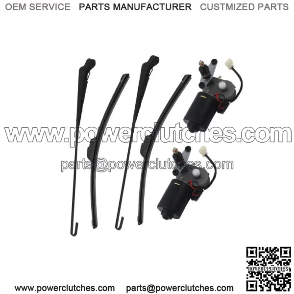 Kit of 2 UTV Windshield Wiper Motors for John Deere Gator/Kawasaki Mule (For: More than 1 Vehicle)