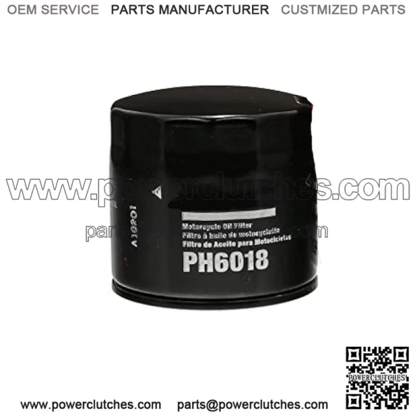 Extra Guard PH6018 Motorcycle Oil Filter Replacement Fits Some Aprilia, Artic Cat, Kymco and Suzuki Models