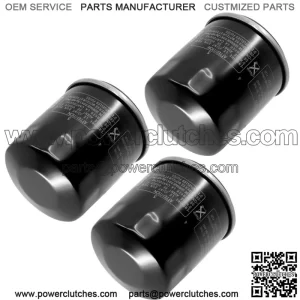 3 Oil Filters for Yamaha YFM660 Grizzly YXR660 Rhino YFM450 Kodiak YYFM450Fx (For: 2006 Yamaha Rhino 660)