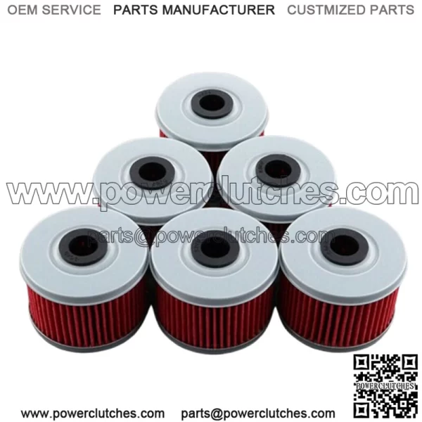 6x Oil Filter For Honda Rancher 350 420 TRX300 TRX400EX Foreman 500 Fourtrax 300 (For: More than one vehicle)