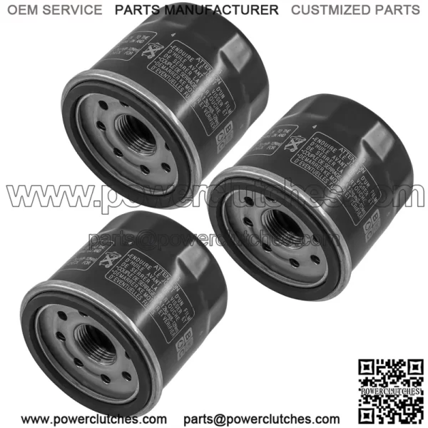 3 Pack Oil Filter for Kawasaki KVF750 Brute Force 4X4I 749 750 2005-2014