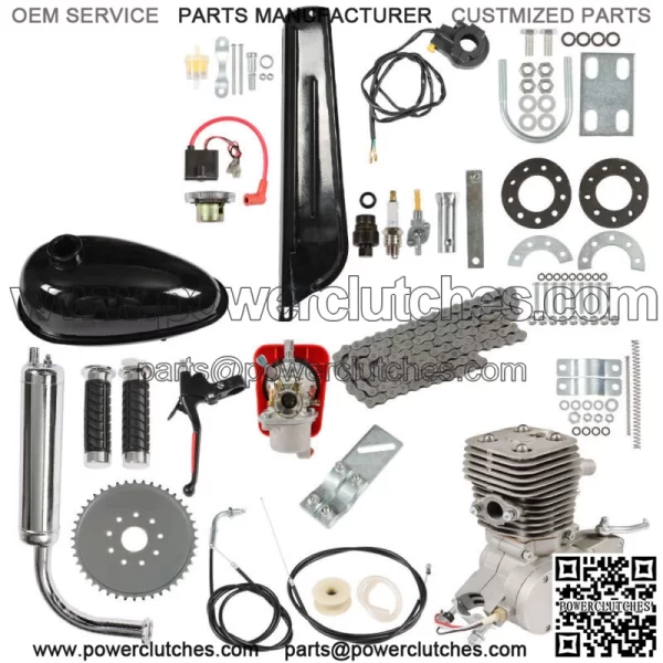 2 Stroke 100cc Gasoline Engine Bicycle Motor Kit DIY Motorized Bike