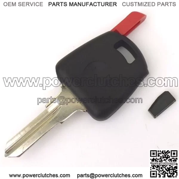 Uncut key blank for Peugeot Speedfight and Vivacity INCLUDES chip transponder.