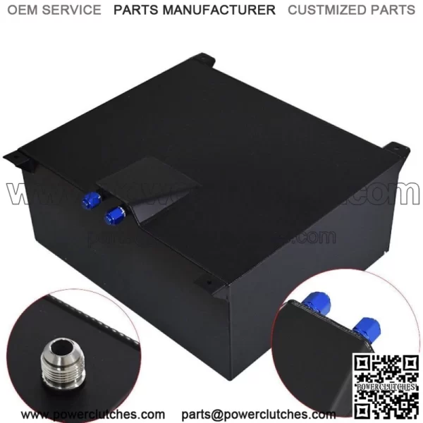 20 Gallon 80L Fuel Cell Tank with Cap and Level Sender Aluminum Black Universal - Image 2