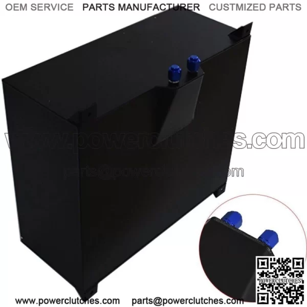 20 Gallon 80L Fuel Cell Tank with Cap and Level Sender Aluminum Black Universal - Image 3