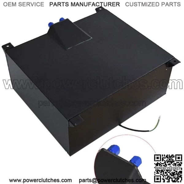 20 Gallon 80L Fuel Cell Tank with Cap and Level Sender Aluminum Black Universal - Image 4