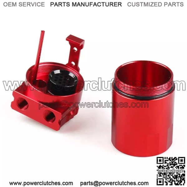 0503 2 Engine Oil Breather Pot # Red - Image 3