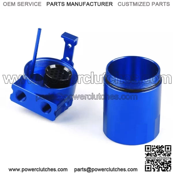 05032 Engine Oil Breather Pot with Air Filter # Blue - Image 3