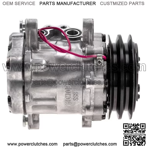 New Mini Compressor AC Comp SD7B10 Type 7170 Slotted Clutch 2A 12 Volt