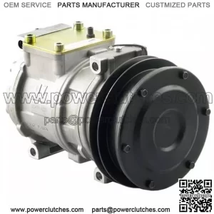 88295763 Nippondenso 10PA17C Compressor w/1 Groove Clutch - Fits John Deere