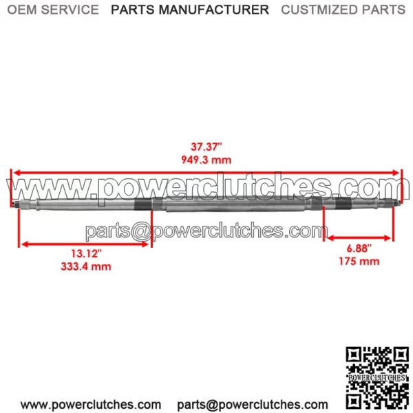 0454660 Rear Axle Shaft for Polaris RZR 170 2010-2021 - Image 2